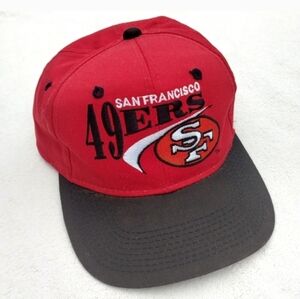 Vintage SF 49ers Red Snap Back Adjustable Hat Young An 80s 90s Men's Women's